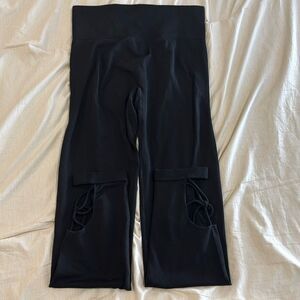 Victoria’s Secret PINK Ribbed High-Waist Leggings • Black • Size S • EUC